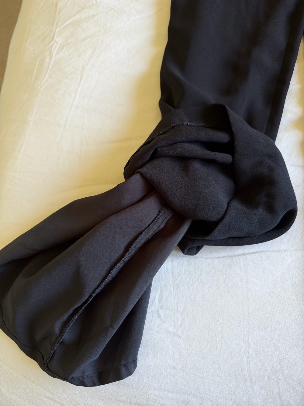 Oscar Maxx California Black Wide Leg Dress Pants Size 8 Made in Canada - Picture 4 of 9